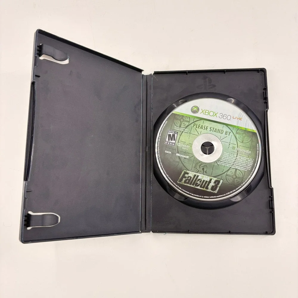 Fallout 3 Xbox 360 Bethesda Softworks RPG Video Game Pre-Owned‎ Case